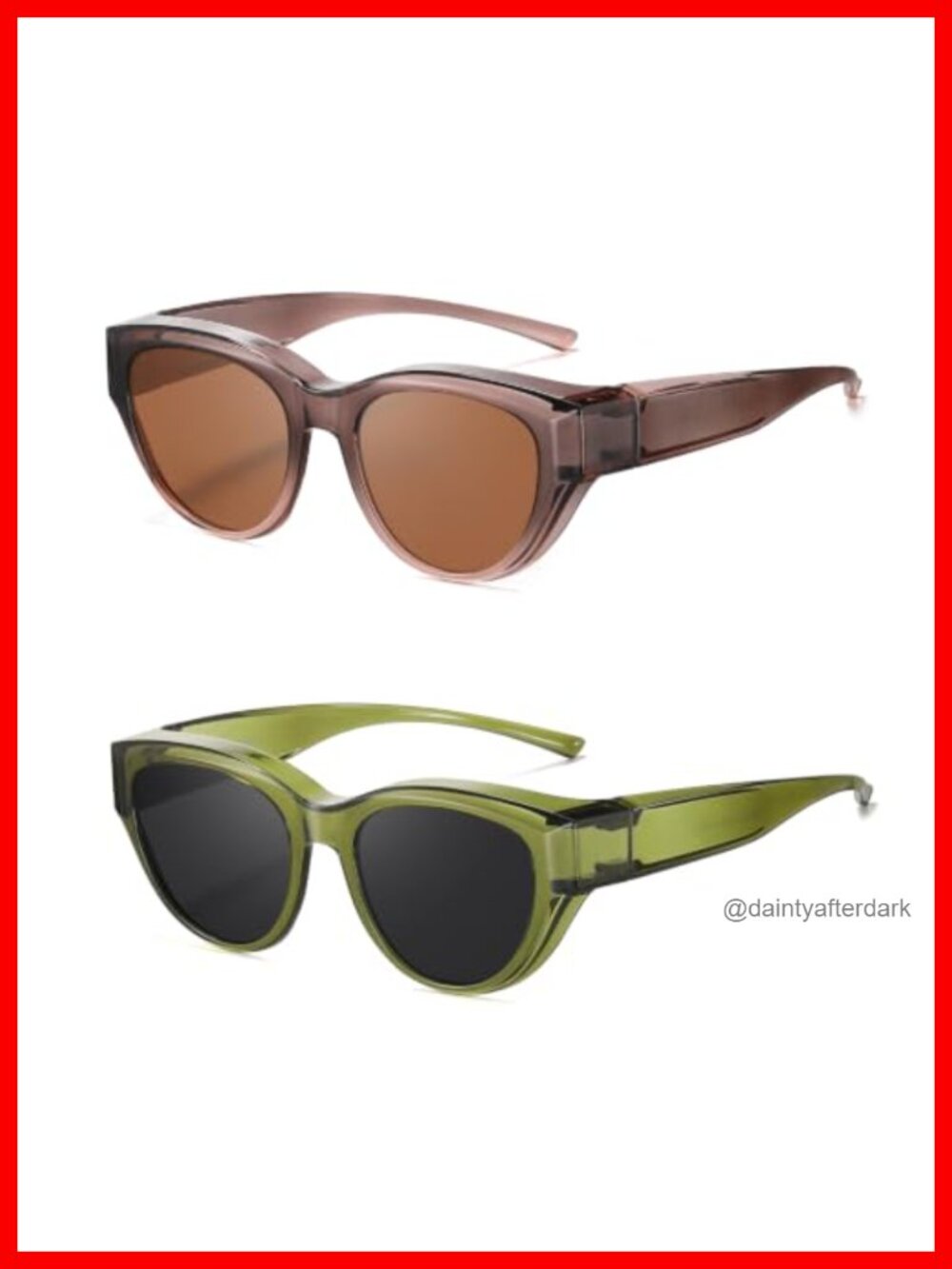 Cat Eye Polarized Fit Over Sunglasses UV400 TAC Lens for Women